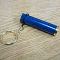 Blue Plastic Kaleidoscope W/ Brass Ends (Screened)